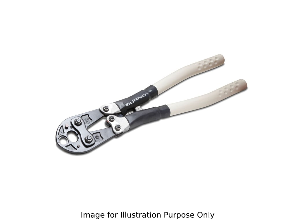 Burndy Crimper, Installs #14-4/0 AWG, BG & D3 Grooves (MD6)