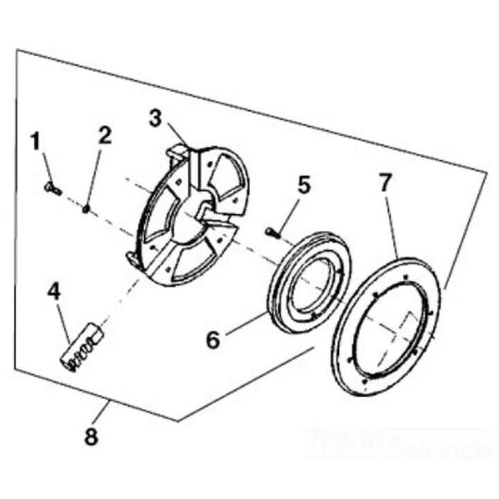 RIDGID Rear Centering Assembly for Model 535 Threading Machine (47570)