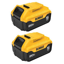 20V MAX XR 5.0AH 2 PACK BATTERIES