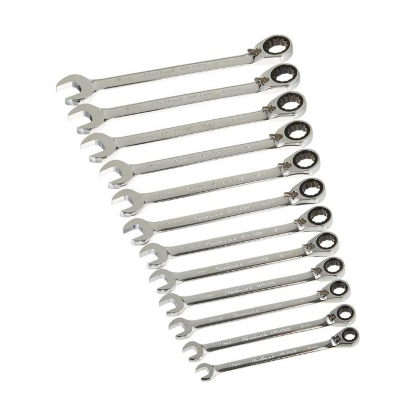 Blackhawk by Proto 12 Piece Metric Reversible Ratcheting Combination Wrench Set BW-1450