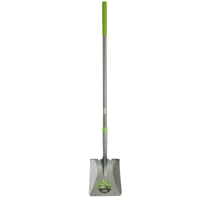 Ames Long Handle Square Point Transfer Shovel with Fiberglass Handle (25337100)