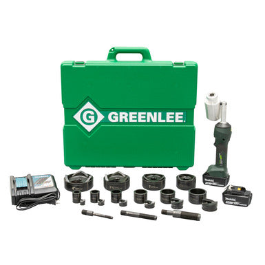Greenlee Intelli-Punch Battery-Hydraulic Knockout Kit with Slug-Buster 1/2 in. - 4 in. LS100X11SB4