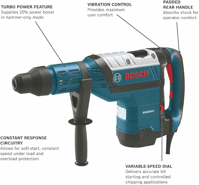 Bosch SDS-max 1-7/8 in. Combination Hammer RH850VC
