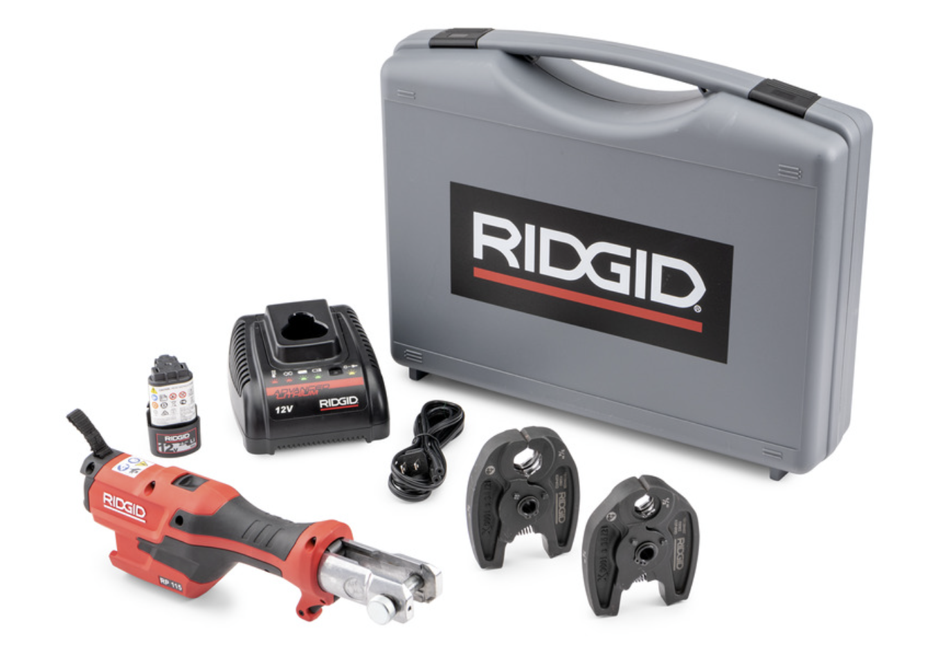 RIDGID RP 115 Battery Kit with ProPress Jaws (1/2" - 3/4) 72553