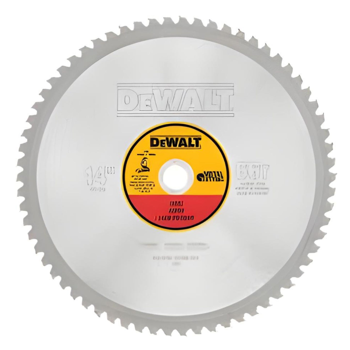 Dewalt 14 in. 66T Heavy-Gauge Stiff Plate Ferrous Metal Cutting Saw Blade DWA7747