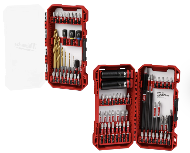 Milwaukee 75 PC SHOCKWAVE Impact Duty Drill, Drive & Fasten Set 48-32-4098