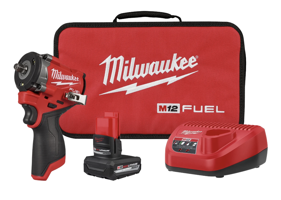 Milwaukee M12 FUEL Stubby 3/8" Impact Wrench Kit 2562-21