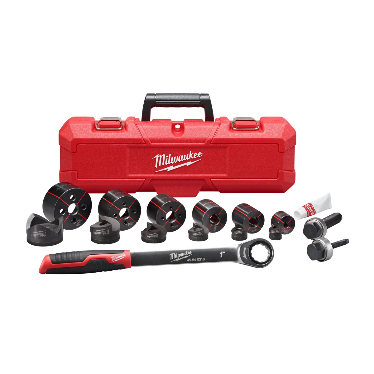 Milwaukee EXACT 1/2" to 2" Hand Ratchet Knockout Set