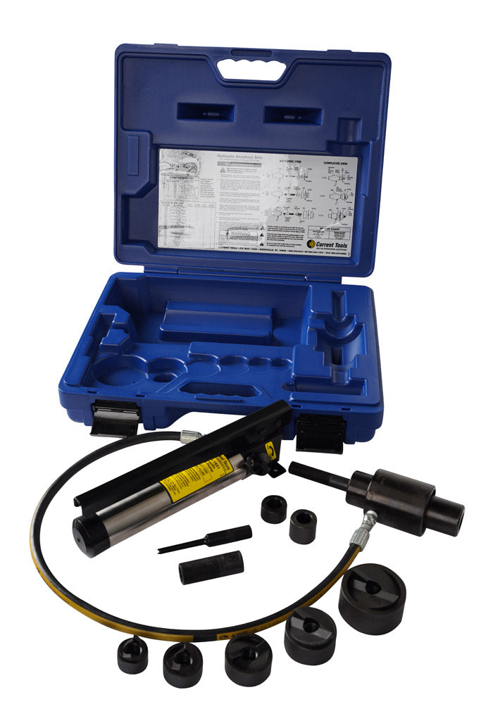 Current Tools 1/2 in - 2 in Piece Maker Hydraulic Knockout Set with Plastic Case (152PM)