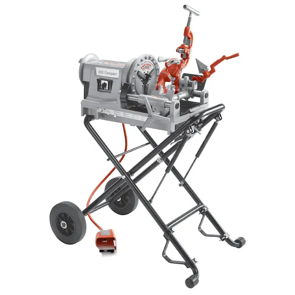 RIDGID 300 Compact Threading Machine 1/2-2 in. NPT, 250 Wheel Stand, 115V (67182)