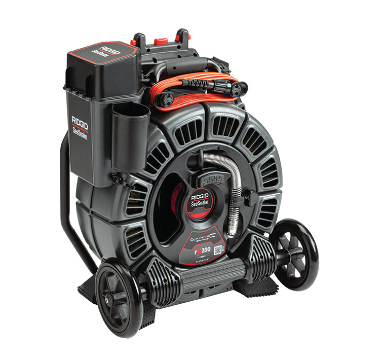 RIDGID SeeSnake rM200A Reel (200' / 61 m) with Self-Leveling Camera powered with TruSense (63658)