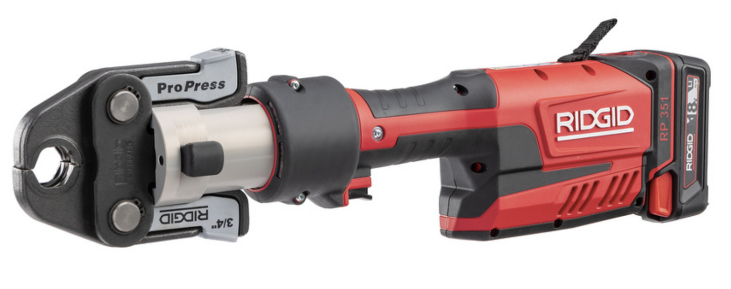 RIDGID RP 351 Press Tool Battery Kit W/ ProPress Jaws (1/2" - 2") 67178