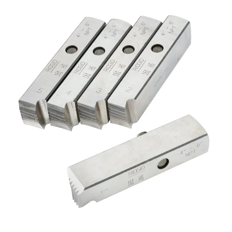 RIDGID 161 NPT Right Hand Stainless Steel Dies, High Speed Steel (70655)