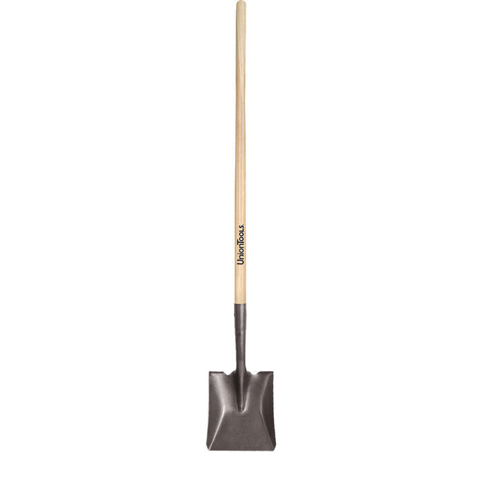 UnionTools Long Handle Square Point Shovel with 44 in. Hardwood Handle (40184)