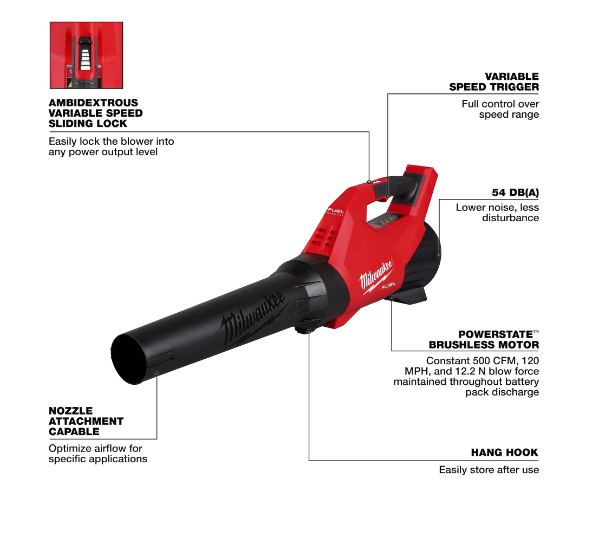 Milwaukee M18 FUEL Blower (Tool Only) 3017-20