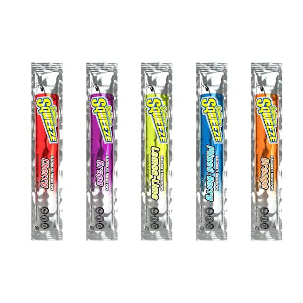 Sqwincher Sqweeze Electrolyte Freezer Pops, Assorted, 3 oz, Pack of 150 (159200201)