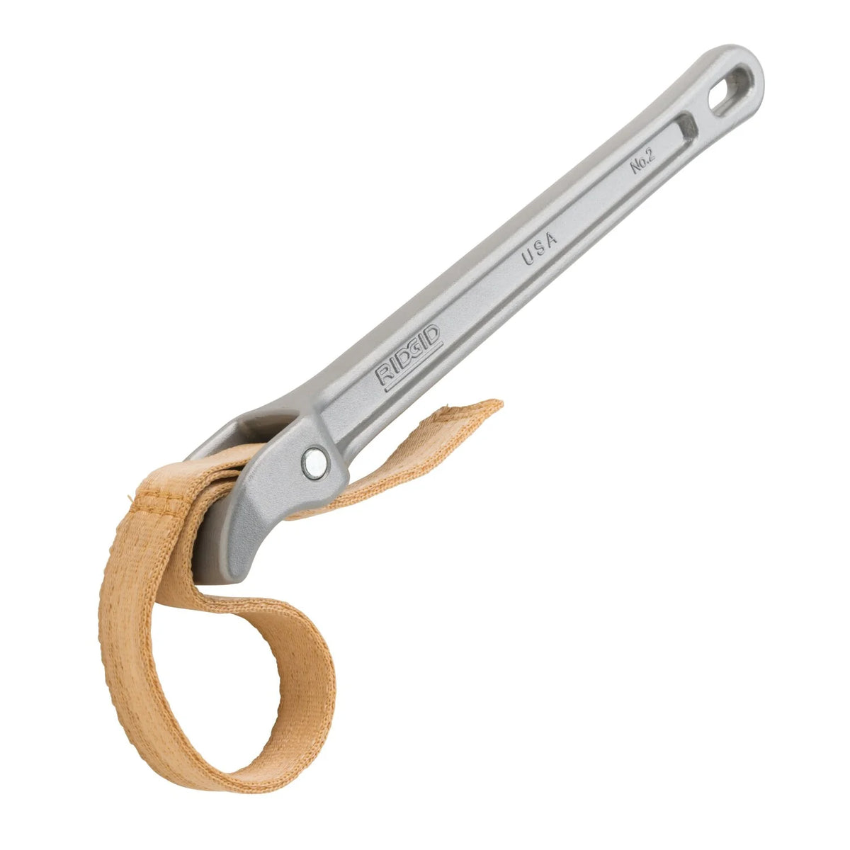RIDGID No. 2 Aluminum Strap Wrench, 11-3/4 in. with 17 in. x 1-1/8 in. Strap (31340)