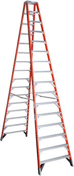 Werner Fiberglass 16-foot Twin Stepladder T7416