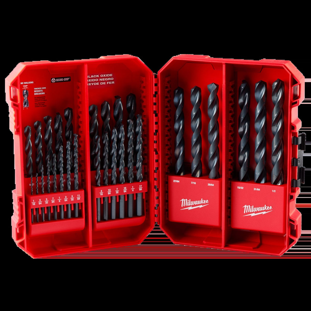 Milwaukee 29PC THUNDERBOLT® Black Oxide Drill Bit Set (48-89-2802)