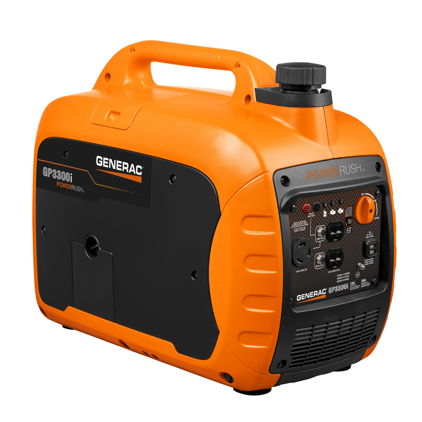 Generac 3300 watt Portable Inverter Generator With COSENSE® Technology GP3300I-7153