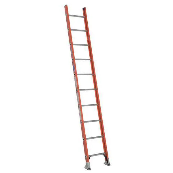Werner 10 ft Type IA Fiberglass D-Rung Straight Ladder (D6210-1)