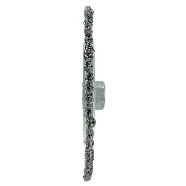 Weiler Wolverine 7 in. Knot Wire Wheel, .020 in. Steel Fill (36297)