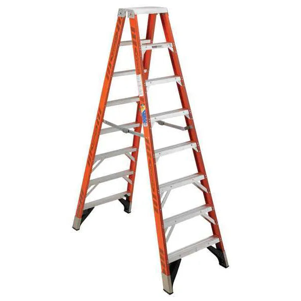 Werner 8 ft Type IAA Fiberglass Twin Stepladder (T7408)