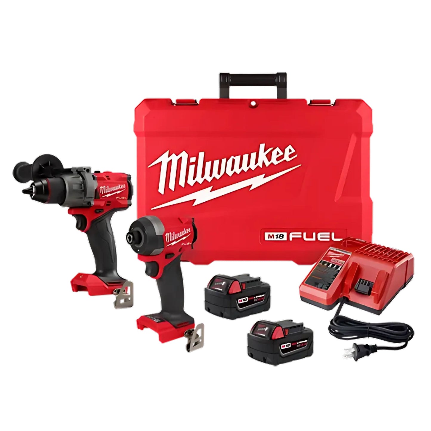 Milwaukee 3697-22 M18 FUEL 2-Tool Combo Kit – Hammer Drill and Impact Driver - Tool Mart Houston