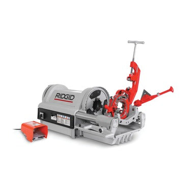 Ridgid 1224 Pipe Threading Machine Set Up for Bench Operation