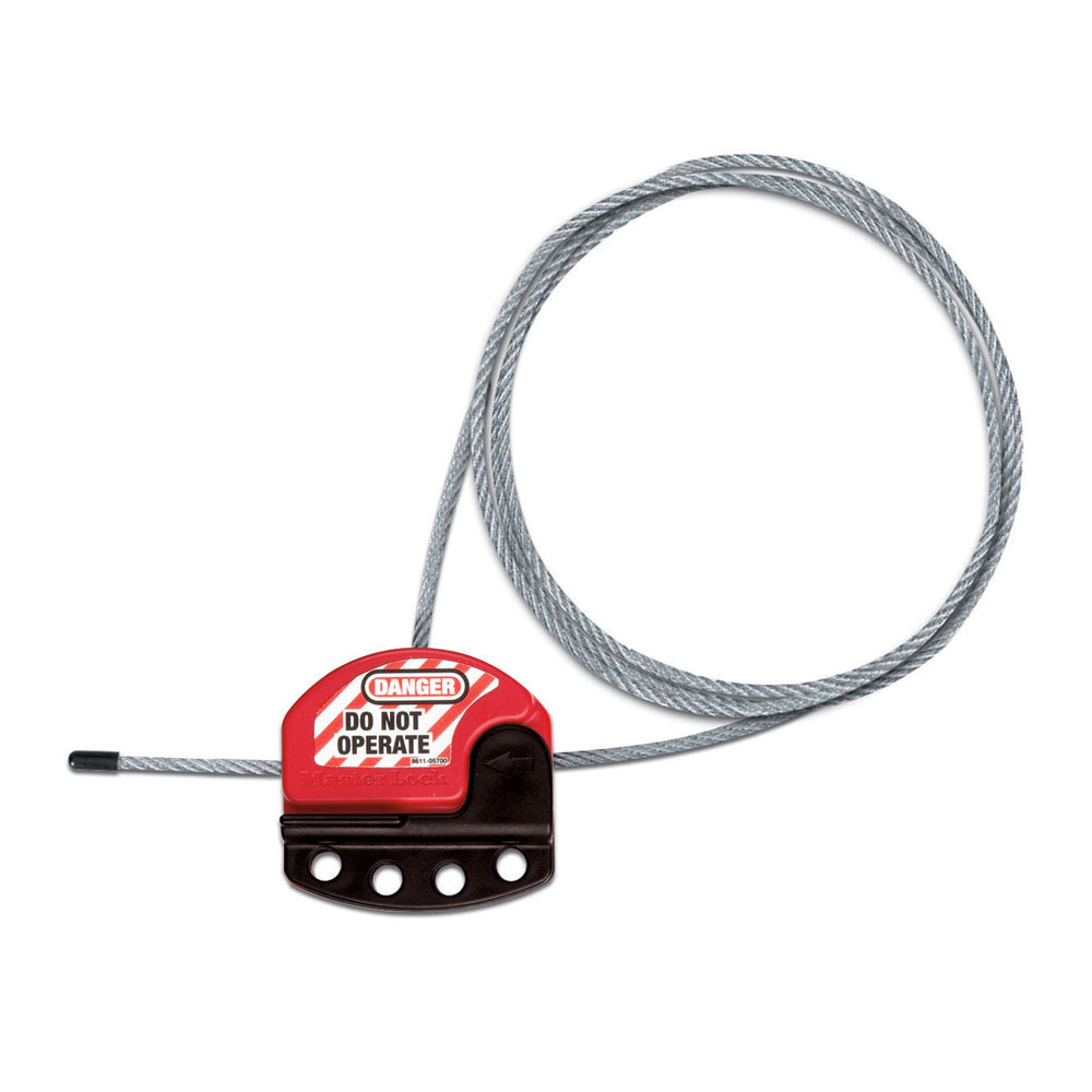 Master Lock Adjustable Cable Lockout, 6ft (1.8m) Cable (S806)