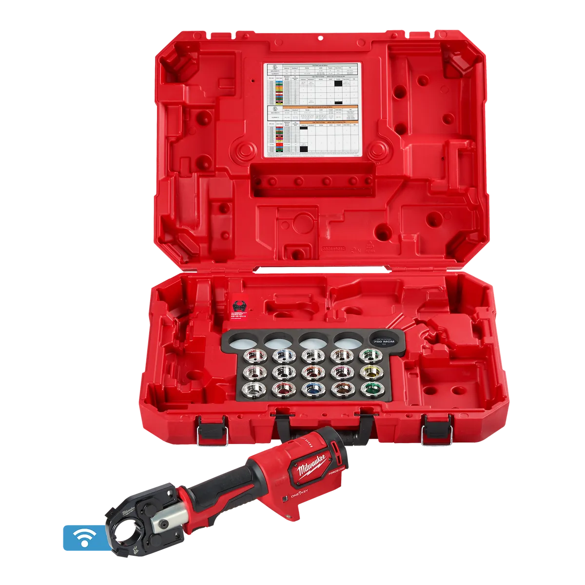 M18 FORCE LOGIC 600 MCM Crimper #8-600 Cu Dies