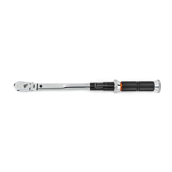 GEARWRENCH 3/8 in Drive 120XP Flex Head Micrometer Torque Wrench, 5-75 ft-lb (85188)