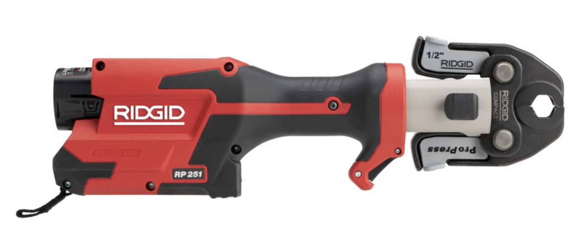 RIDGID RP 251 Press Tool Battery Kit with ProPress Jaws (1/2"-1 1/4") (78148)