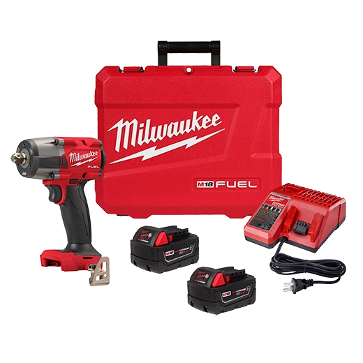 Milwaukee M18 FUEL™ 1/2" Mid-Torque Impact Wrench w/ Pin Detent Kit (2962P-22R)
