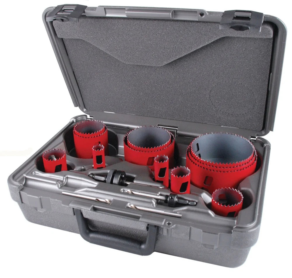 M.K. Morse 16-Piece Master Plumber's MHS Bi-Metal Hole Saw Kit (MHS16P)