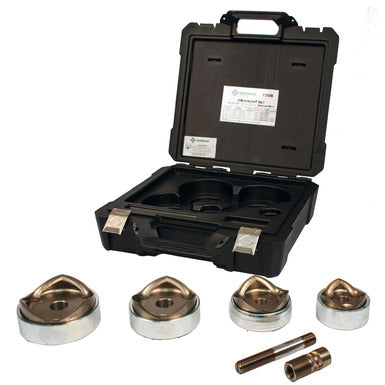 Greenlee Punch Kit, Stainless (2-1/2 in., 3 in., 3-1/2 in., and 4 in. Conduit) 7308