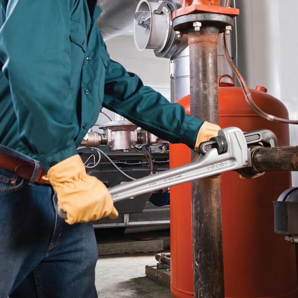 RIDGID 14" Aluminum Straight Pipe Wrench (31095)