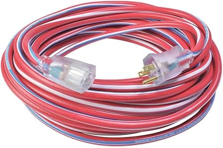 Coleman Cable 50 ft 12/3 SJTW Outdoor Extension Cord (02548-USA1)