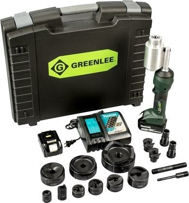 Greenlee Intelli-Punch Battery-Hydraulic Knockout Kit with Slug-Buster 1/2 in. - 4 in. LS100X11SBSP4