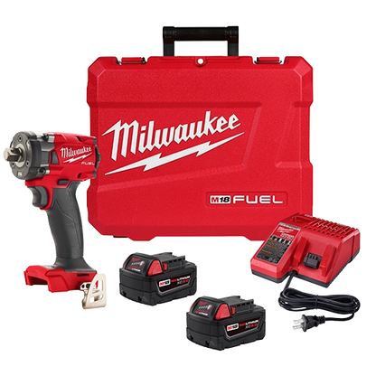 Milwaukee M18 FUEL™ 1/2" Compact Impact Wrench w/ Pin Detent Kit (2855P-22)