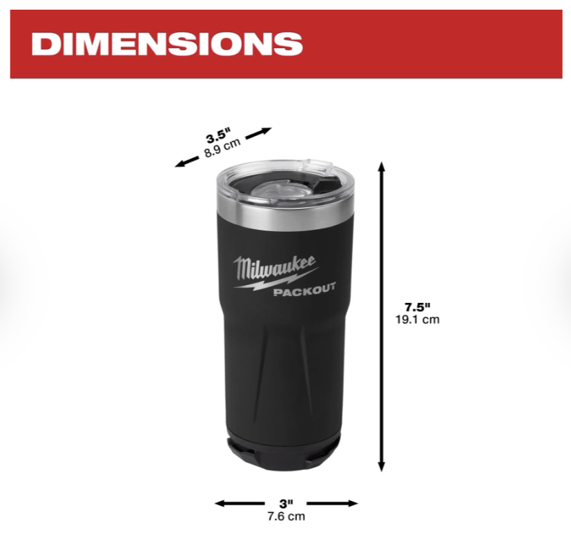 BLACK PACKOUT™ 20oz Tumbler