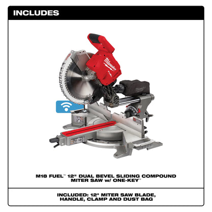 Milwaukee M18 FUEL™ 12" Dual Bevel Sliding Compound Miter Saw - Tool Only (2739-20)