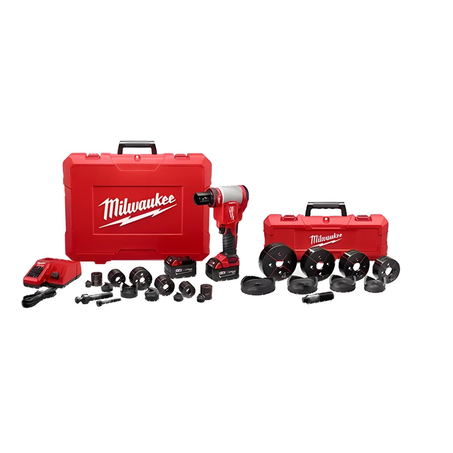 Milwaukee M18™ FORCE LOGIC™ 10 Ton Knockout Tool 1/2" to 4" Kit 2676-23