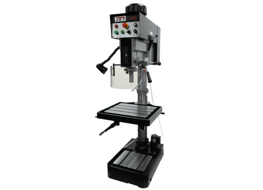 JET JDP-20EVST-460, Electronic Variable Speed Drill Press, 1-1/2" Drilling Capacity, 2HP, 460V, 3Ph with Forward and Reverse Tapping Capability.......