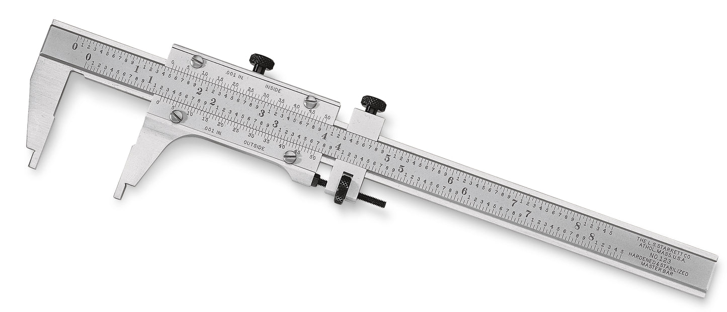 Starrett No. 123Z-6 Master Vernier Caliper, 0-6 in