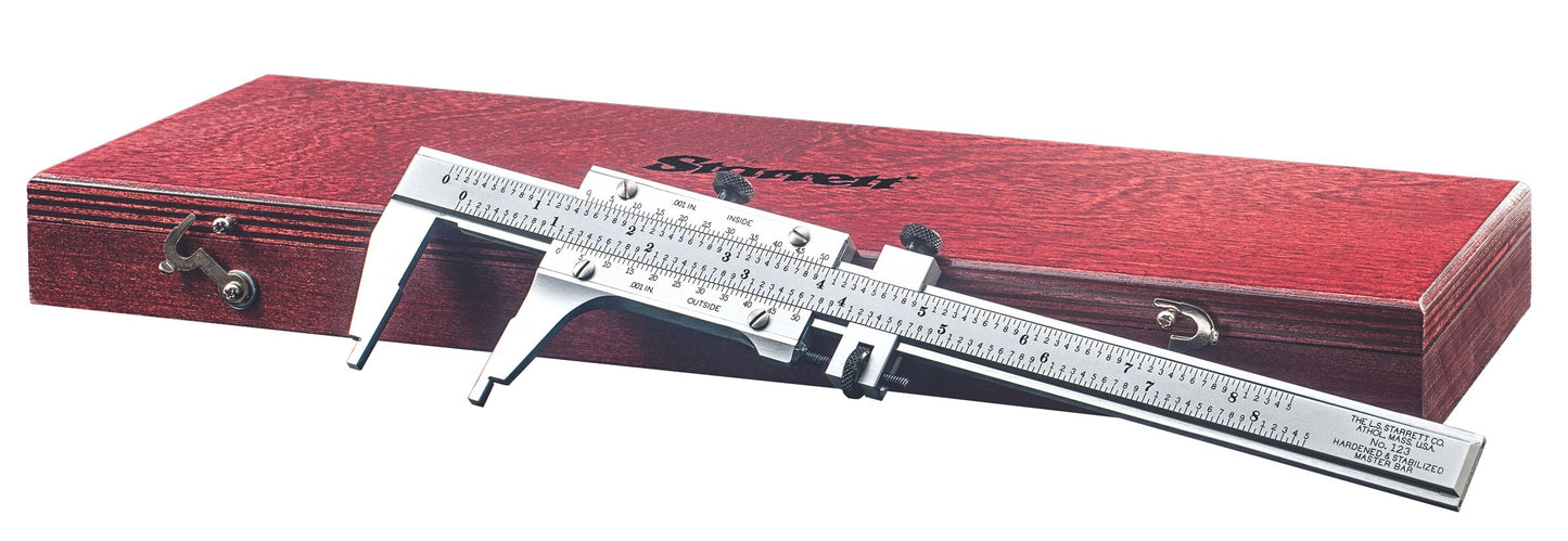 Starrett No. 123Z-6 Master Vernier Caliper, 0-6 in