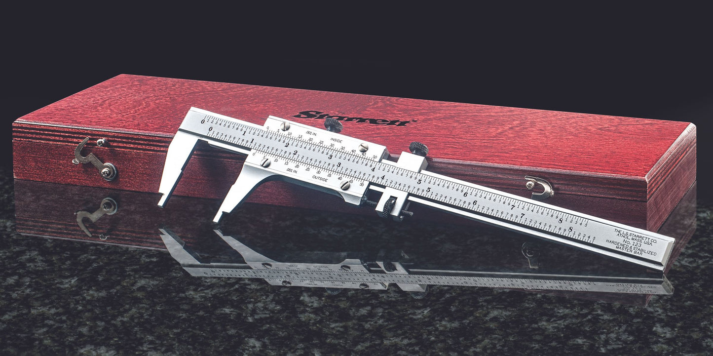 Starrett No. 123Z-6 Master Vernier Caliper, 0-6 in