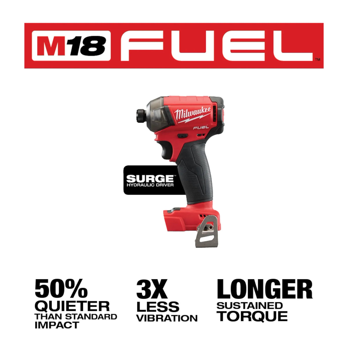 Milwaukee M18 FUEL™ SURGE™ 1/4" Hex Hydraulic Driver (Tool Only) (2760-20)