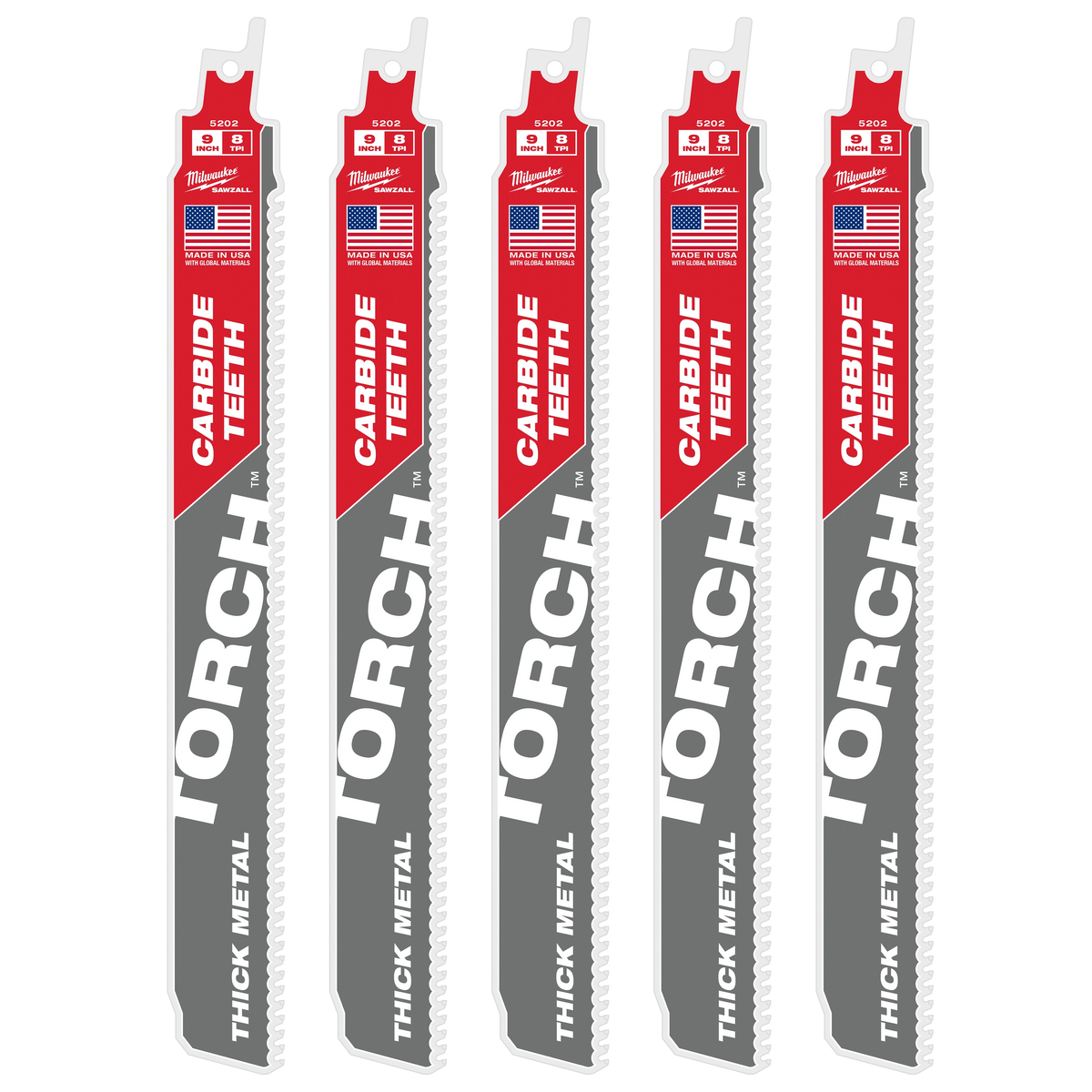 Milwaukee The TORCH™ with CARBIDE TEETH 7T 9L 5PK (48-00-5502)