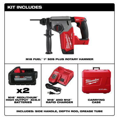 Milwaukee M18 FUE 1" SDS Plus Rotary Hammer Kit 2912-22